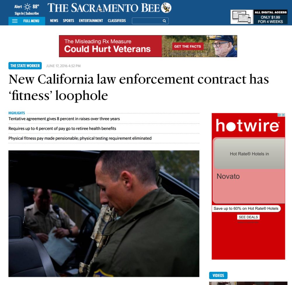In The News New California Law Enforcement Contract Has ‘fitness