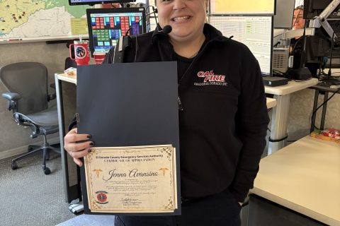 CALFIRE Com Op Jenna Avansino Responds Quickly to 911 Call for Help