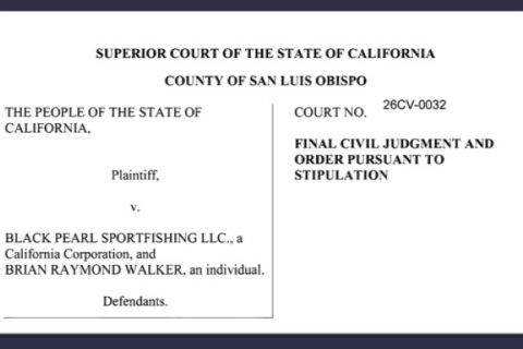 SLO County Settles Civil Lawsuit with Black Pearl Sportfishing LLC